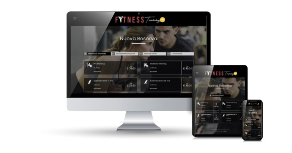 Online booking system demo for personal trainer